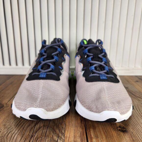 Nike React Element 55 SE Running Shoes Mens Sz 8.5 Pumice Silver Volt CI3831-200 main image 8